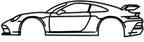 Tubibu Metall Wandbild, Wanddeko, Silhouette, Metal Car Wall Art, 3D Muster, Metall-Auto-Dekor, Schwarze große Auto Muster Wanddekoration für Zuhause Wohnzimmer (Small, 911)