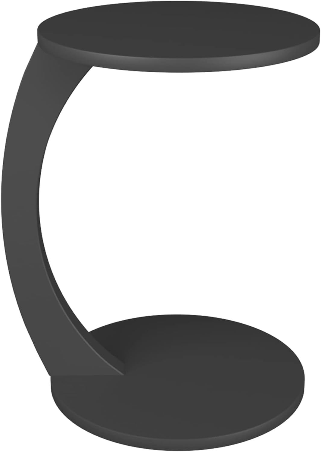 Beistelltisch C-Form Grau