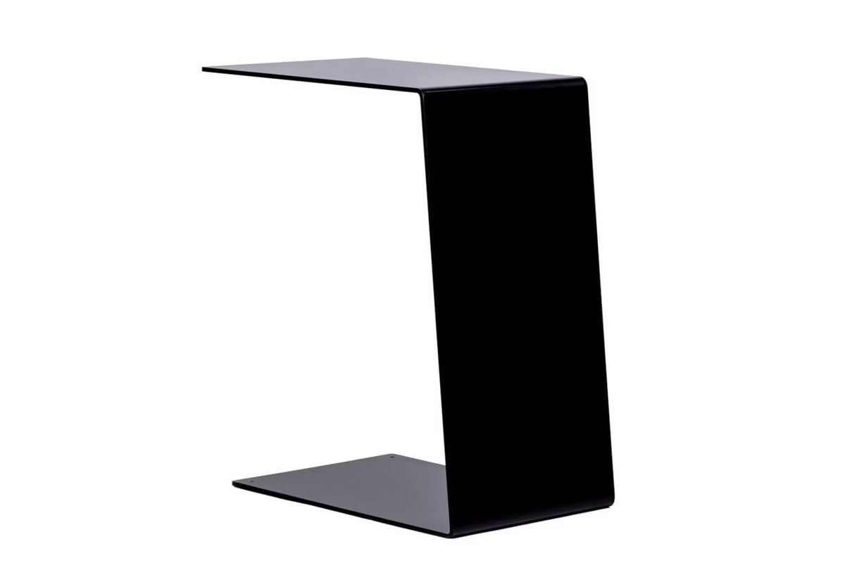 C-Design Beistelltisch aus Metall – Schwarz, 60 cm