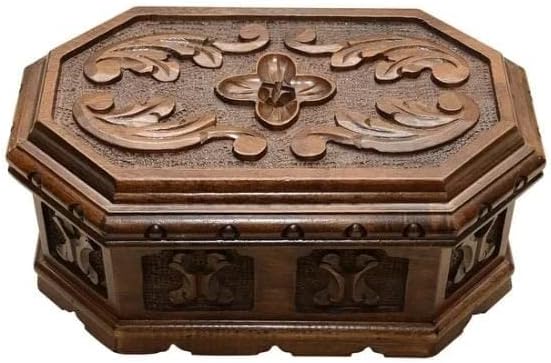 Walnut Treasure Secret Magic Box Handgefertigte einzigartige Schmuckschatulle mit verstecktem Knopf