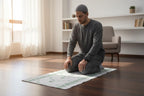Tubibu 100x Einweg Gebetsteppich auf Rolle (50x120 cm) – Wasserabweisende Unterseite – Professionelle Lösung für Moschee, Reise, Hotel & Gäste – Praktische Perforation