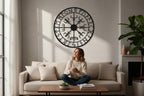 Wikinger Wanddeko aus Metall – Art Deco, 70 cm, 3D-Schatteneffekt