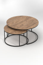 Couchtisch-Set Holzoptik