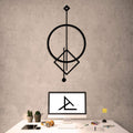 Geometrie – Metall-Wanddekoration 90 x 44 cm