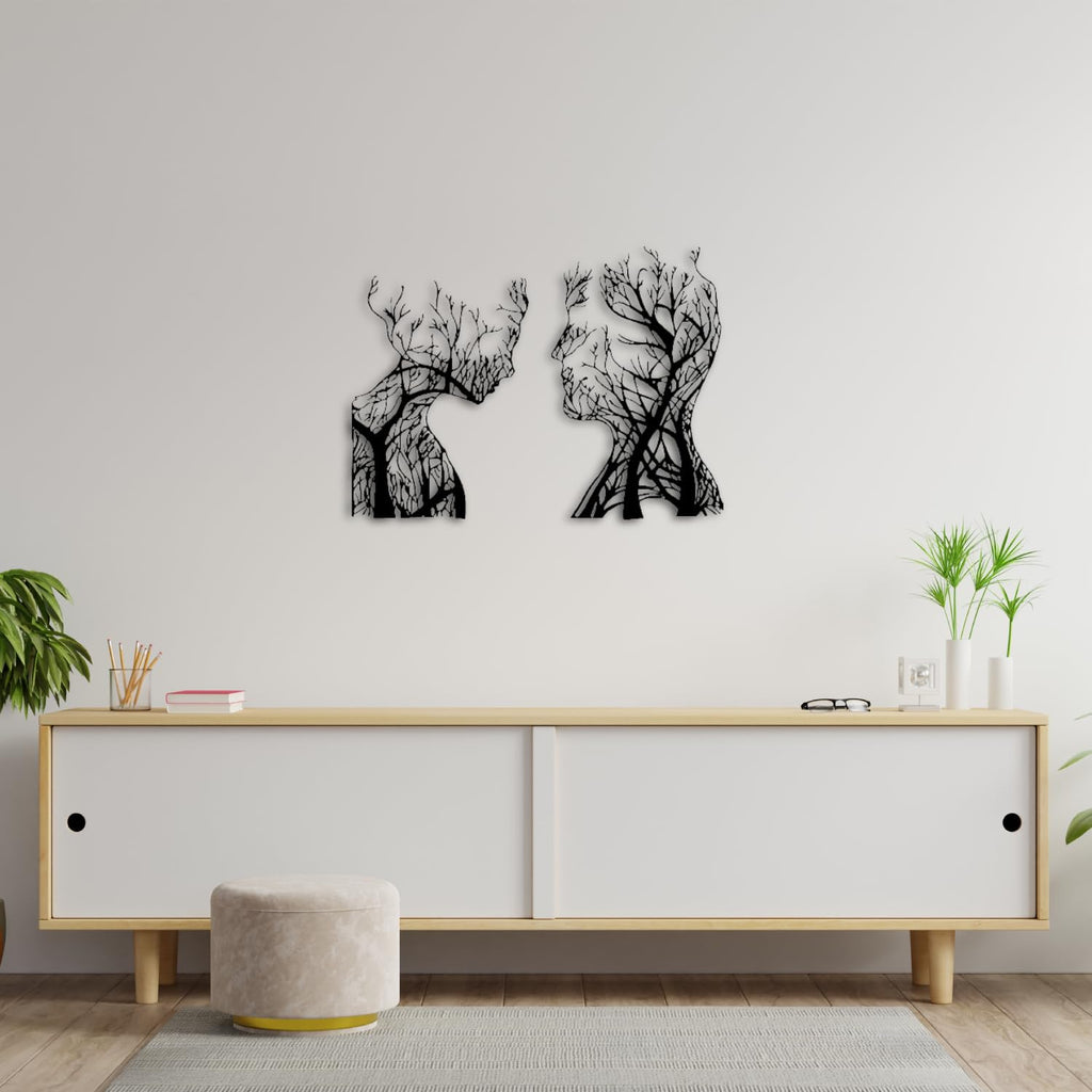 Baum des Lebens – Human – Metall-Wandkunst, 3D