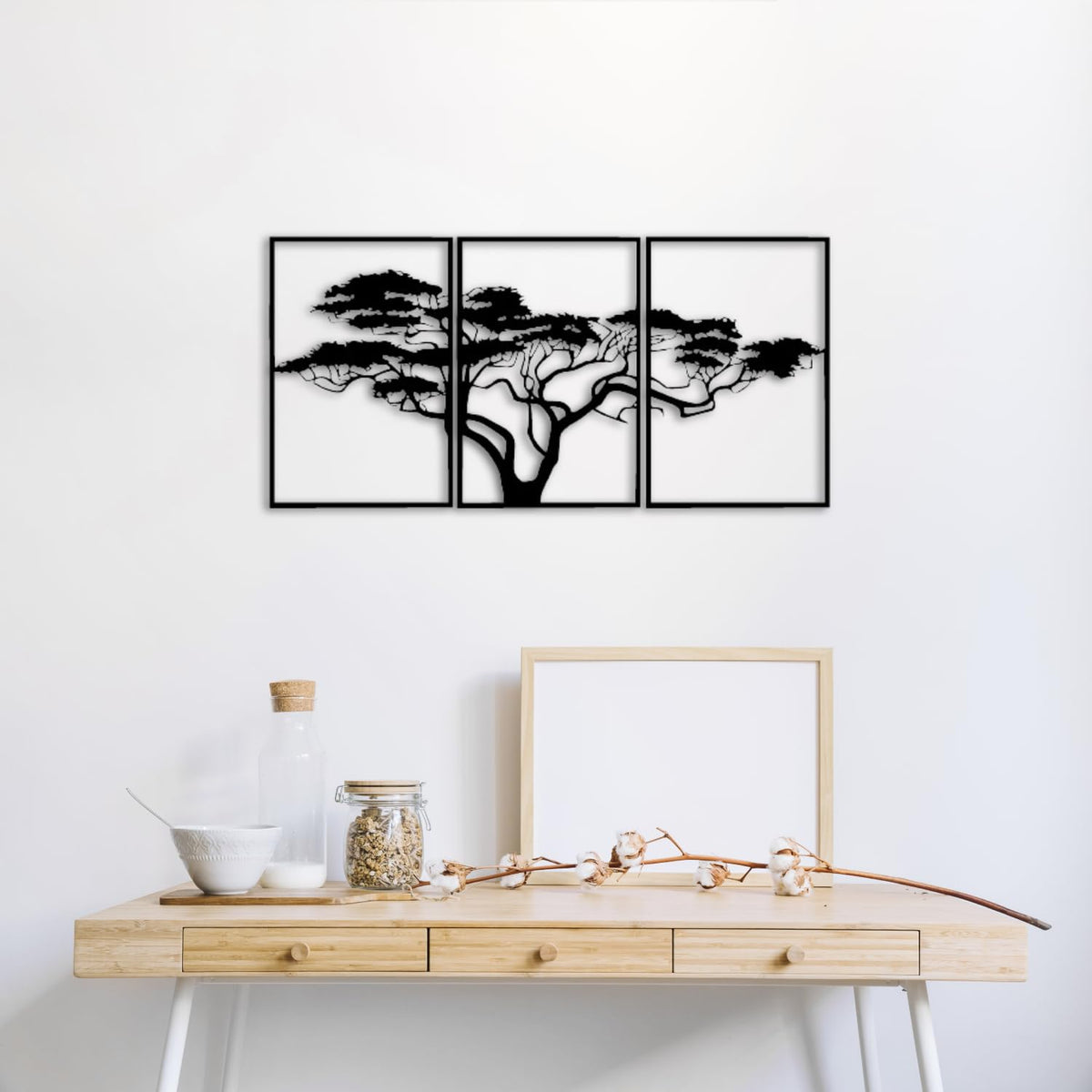 Baum des Lebens – African – Metall-Wandkunst, 3D