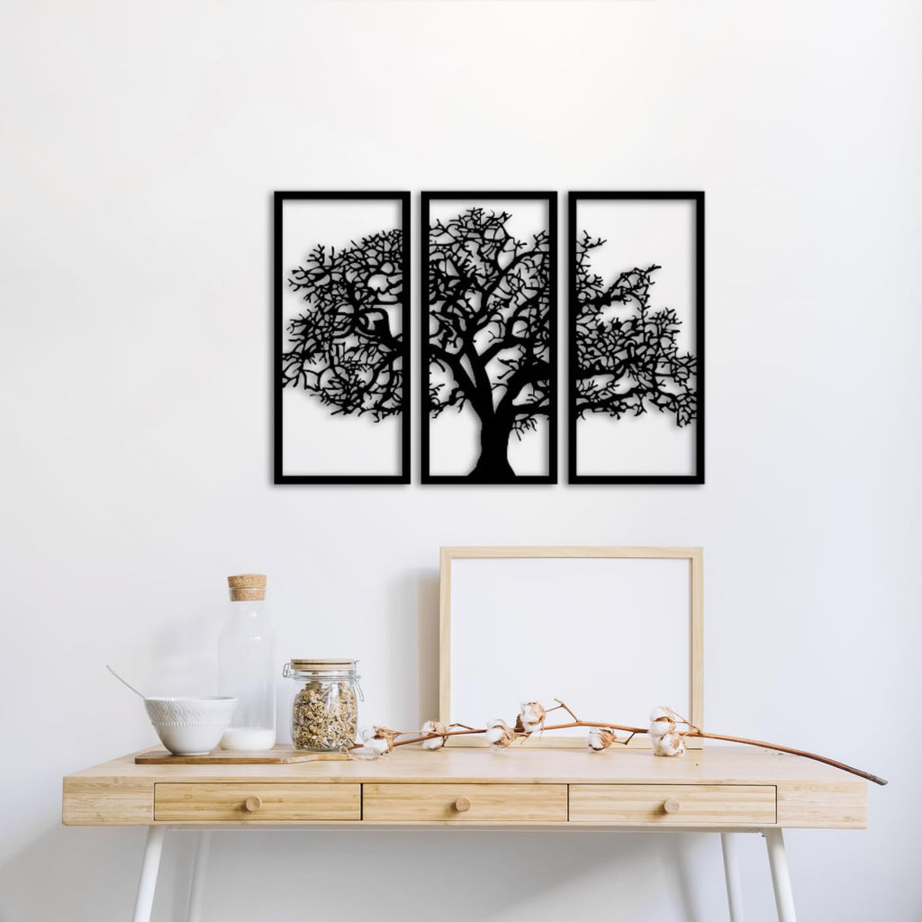 Baum des Lebens Plane Medium Metall-Wandkunst