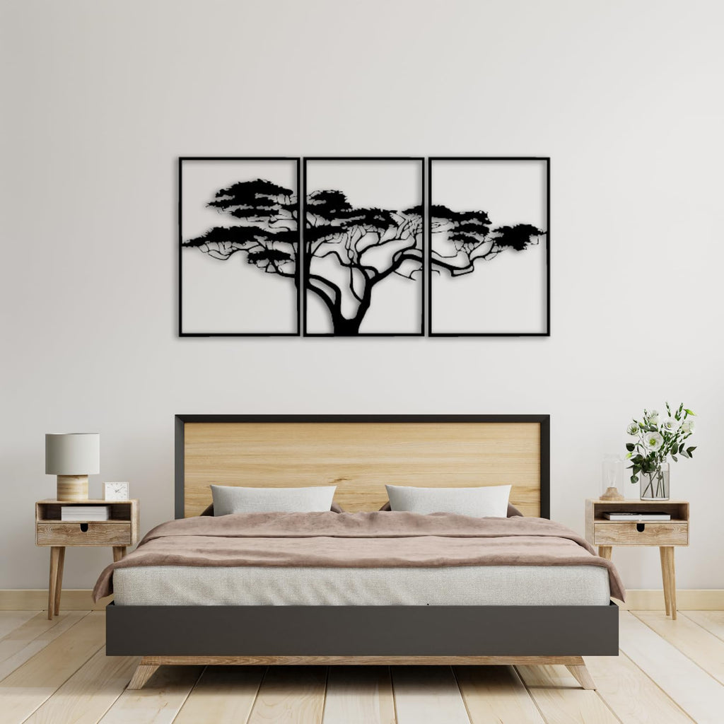 Baum des Lebens – African – Metall-Wandkunst, 3D