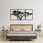 Baum des Lebens – African – Metall-Wandkunst, 3D