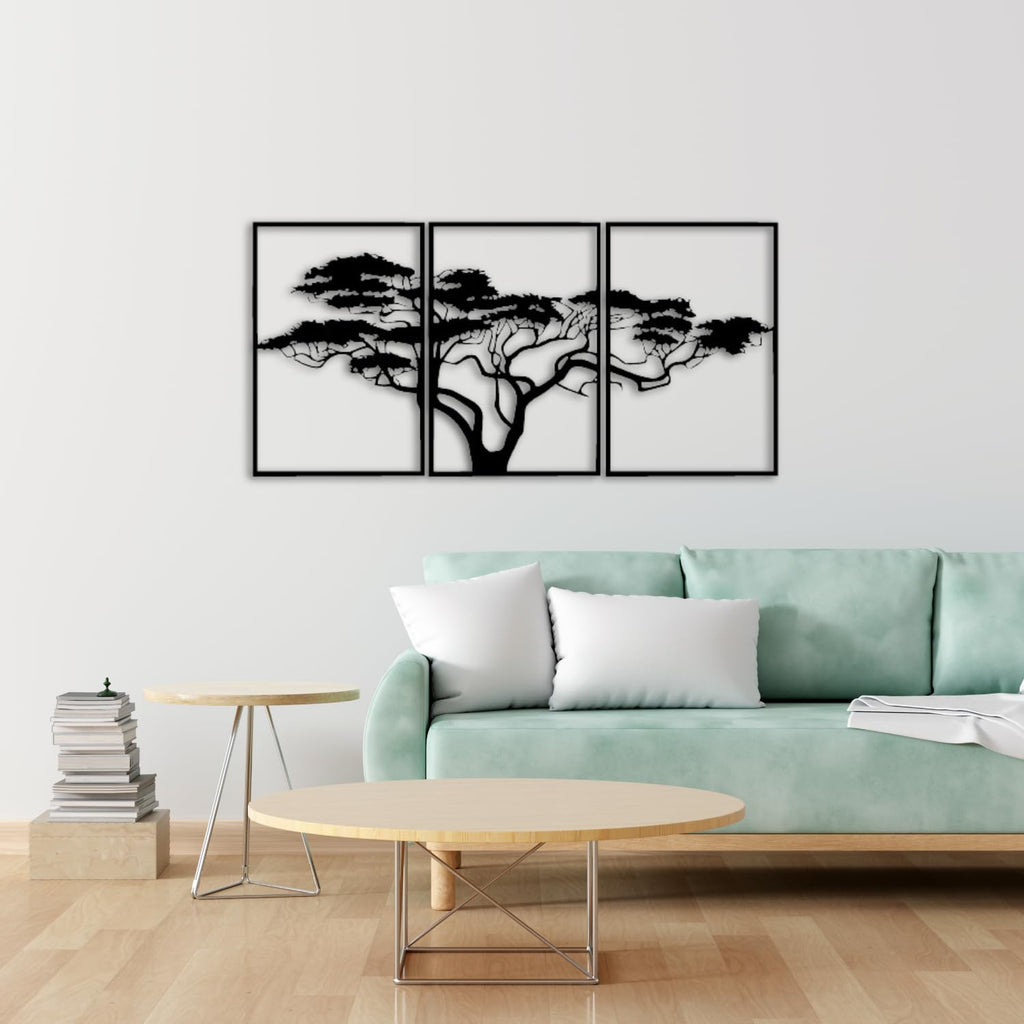 Baum des Lebens – African – Metall-Wandkunst, 3D