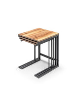 Satztisch C-Form Holzoptik