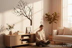 Baum des Lebens mit Vogel – Metall-Wandkunst, 3D