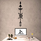 Indianisches Design – Metall-Wanddekoration 108 x 20 cm