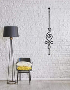 Schmetterling-Effekt – Metall-Wanddekoration 19 x 105 cm