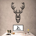 Hirsch – Metall-Wanddekoration 55 x 35 cm