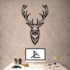 Hirsch – Metall-Wanddekoration 55 x 35 cm