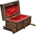 Walnut Treasure Secret Magic Box Handgefertigte einzigartige Schmuckschatulle mit verstecktem Schlüssel