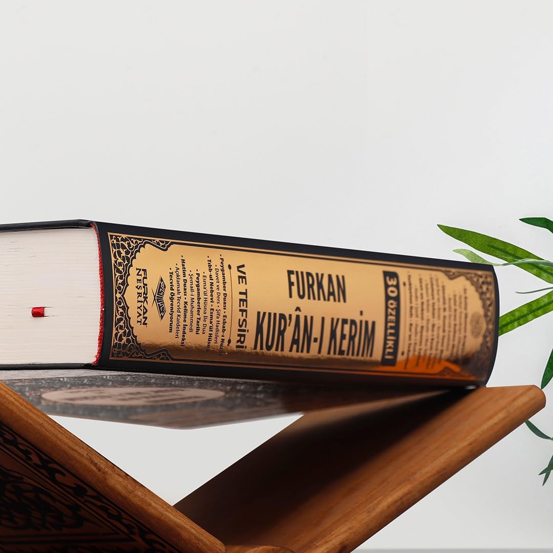 Orta Boy Kuran-ı Kerim Meali – Arabisch & Türkische Übersetzung, Bilgisayar Hatlı, Elmalılı M. Hamdi Yazır, QR Code Sesli Kuran Dinleme, Satir Arasi Kelime Meali (17x24 cm)