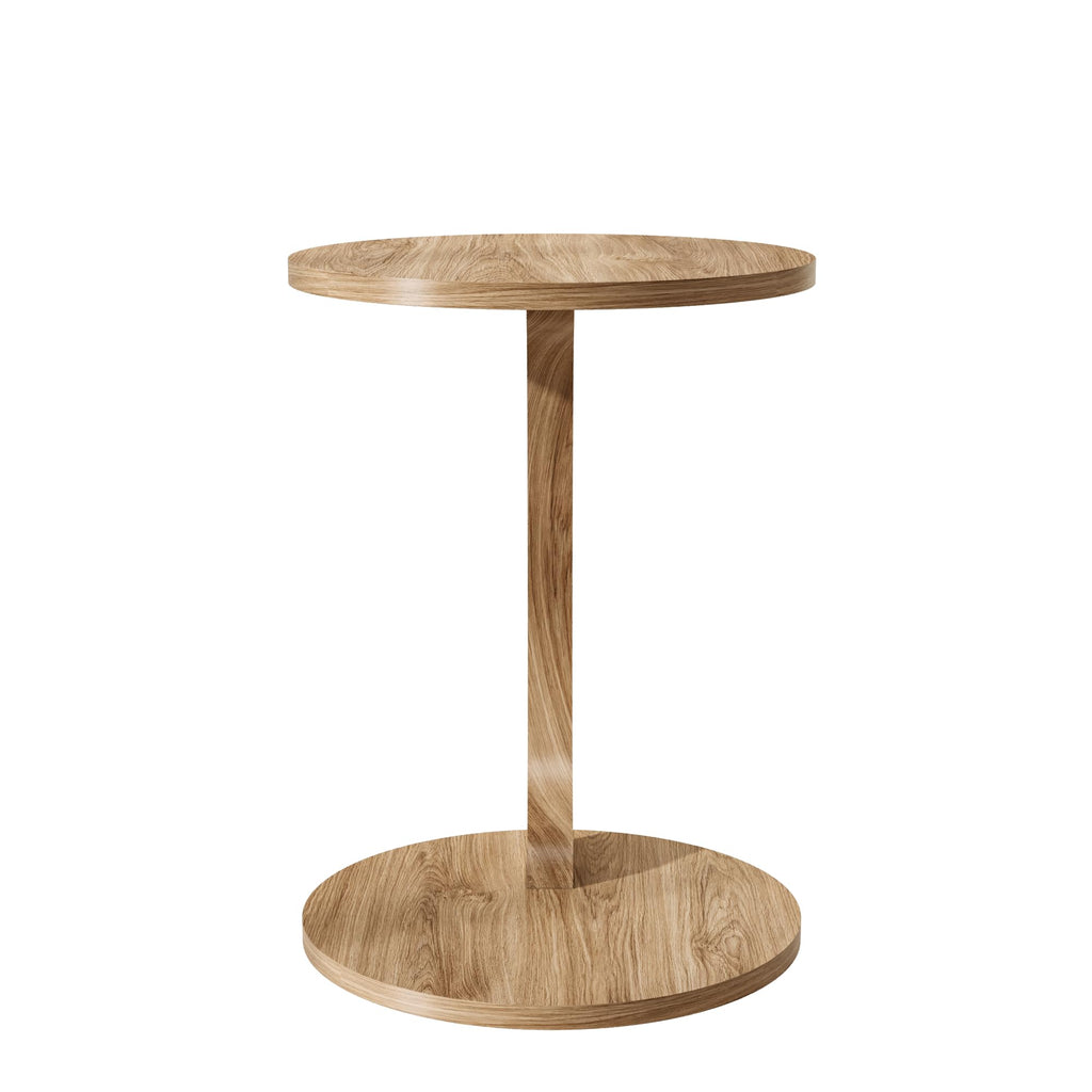 Beistelltisch C-Form Nussbaum-Optik