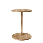 Beistelltisch C-Form Nussbaum-Optik
