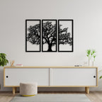 Baum des Lebens – Plane – Metall-Wandkunst, 3D