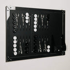 Tubibu Wandspiele, einzigartige Wanddekoration, außergewöhnliches Geschenk, Wanddekoration, Wandkunst, Wandspielbrett, Bürowandkunst, Einweihungsgeschenk (Backgammon)