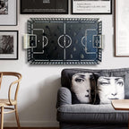 Fußballspielbrett, Fußballspiel Wandbehang, Interior Game Fußball Board, Fußball Geschenke, Interior Fußball Spiel Board, Man Cave Metall Wandkunst, Tabletop Game Board, Wandspiel für Männer