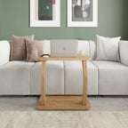 Modern Rolltisch Nussbaum-Optik