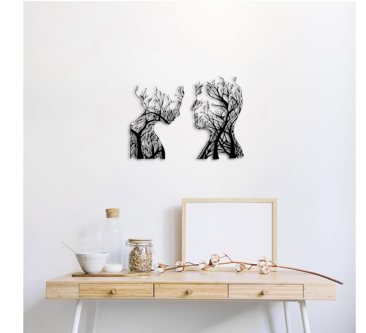Baum des Lebens – Human – Metall-Wandkunst, 3D
