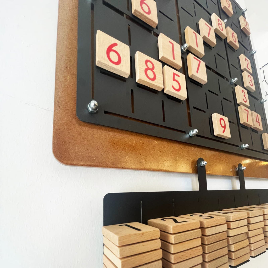 Tubibu Einzigartige Wanddekoration, Nachrichtentafel, bequem zum Spielen, außergewöhnliches Geschenk, Wanddekoration, Wandkunst (Sudoku)