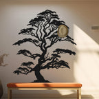 Baum des Lebens mit Haken – Metall-Wandgarderobe, 3D