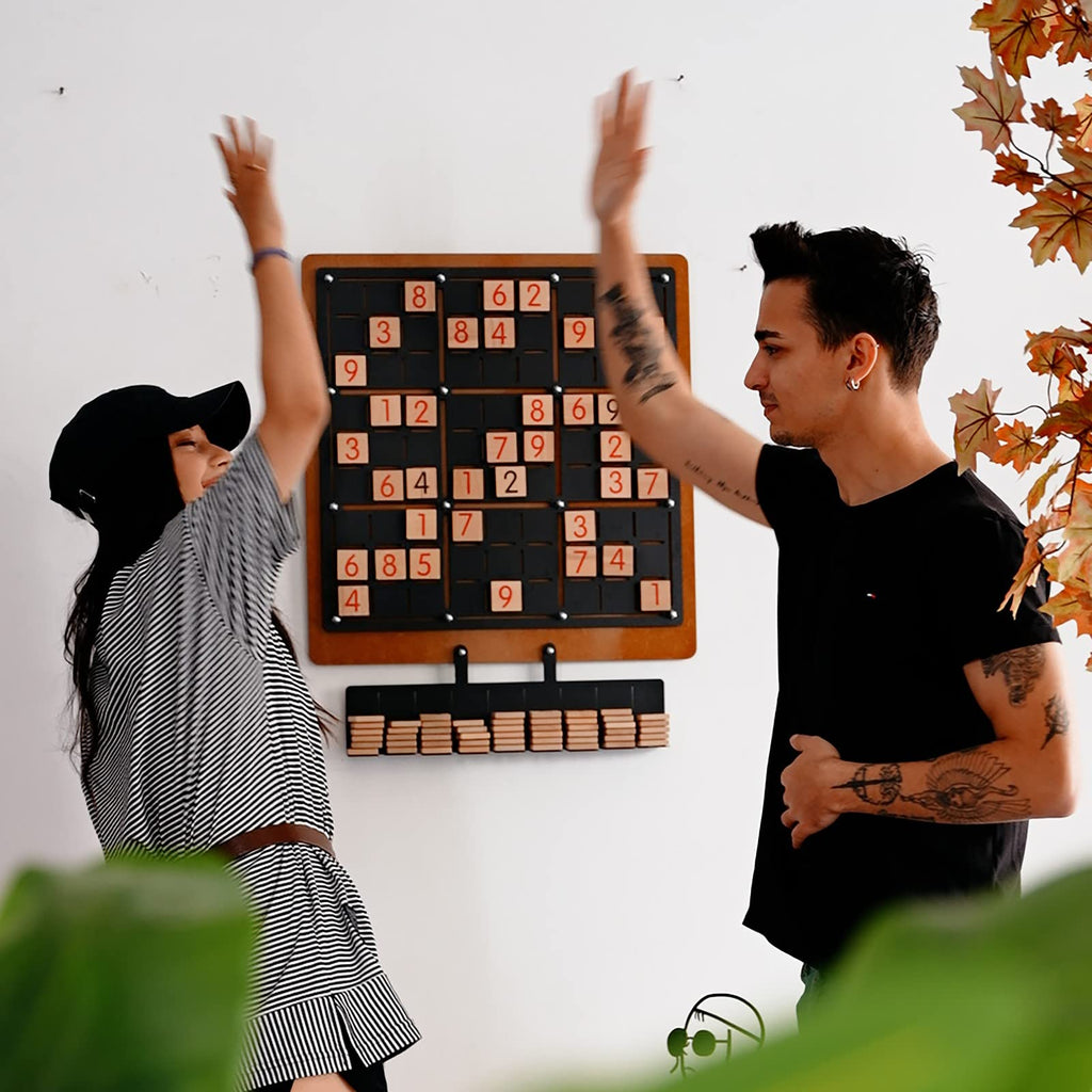 Tubibu Einzigartige Wanddekoration, Nachrichtentafel, bequem zum Spielen, außergewöhnliches Geschenk, Wanddekoration, Wandkunst (Sudoku)