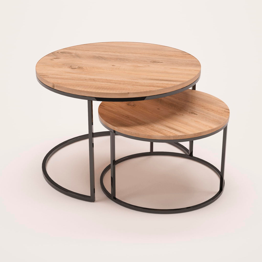 Couchtisch-Set Holzoptik