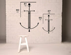 Pfeil Design – Metall-Wanddekoration 100 x 42 cm