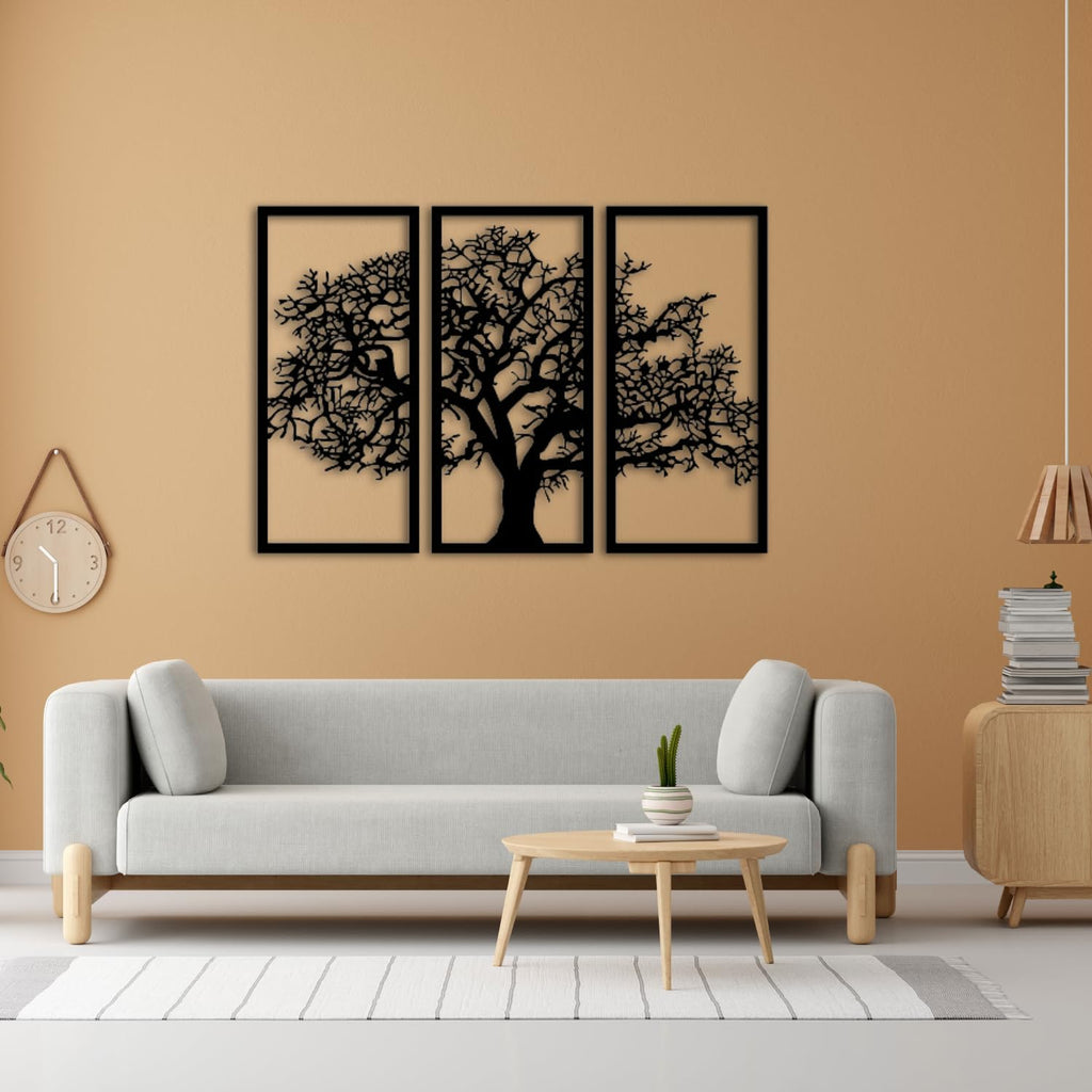 Baum des Lebens – Plane – Metall-Wandkunst, 3D