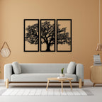 Baum des Lebens – Plane – Metall-Wandkunst, 3D