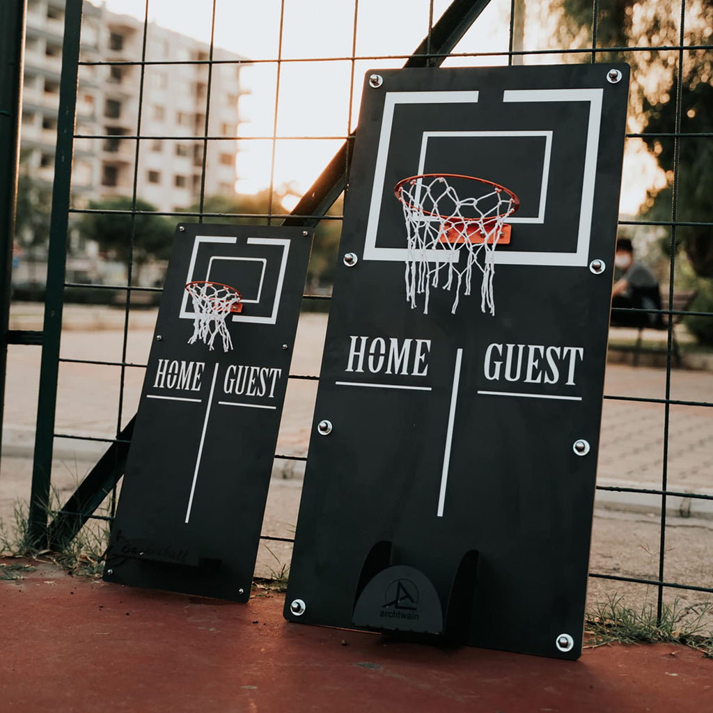 Basketballkorb Wandspiel aus Metall – Klassik, 100 × 50 cm