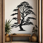 Baum des Lebens mit Haken Metall-Wandgarderobe