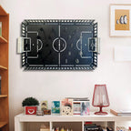 Fußballspielbrett, Fußballspiel Wandbehang, Interior Game Fußball Board, Fußball Geschenke, Interior Fußball Spiel Board, Man Cave Metall Wandkunst, Tabletop Game Board, Wandspiel für Männer