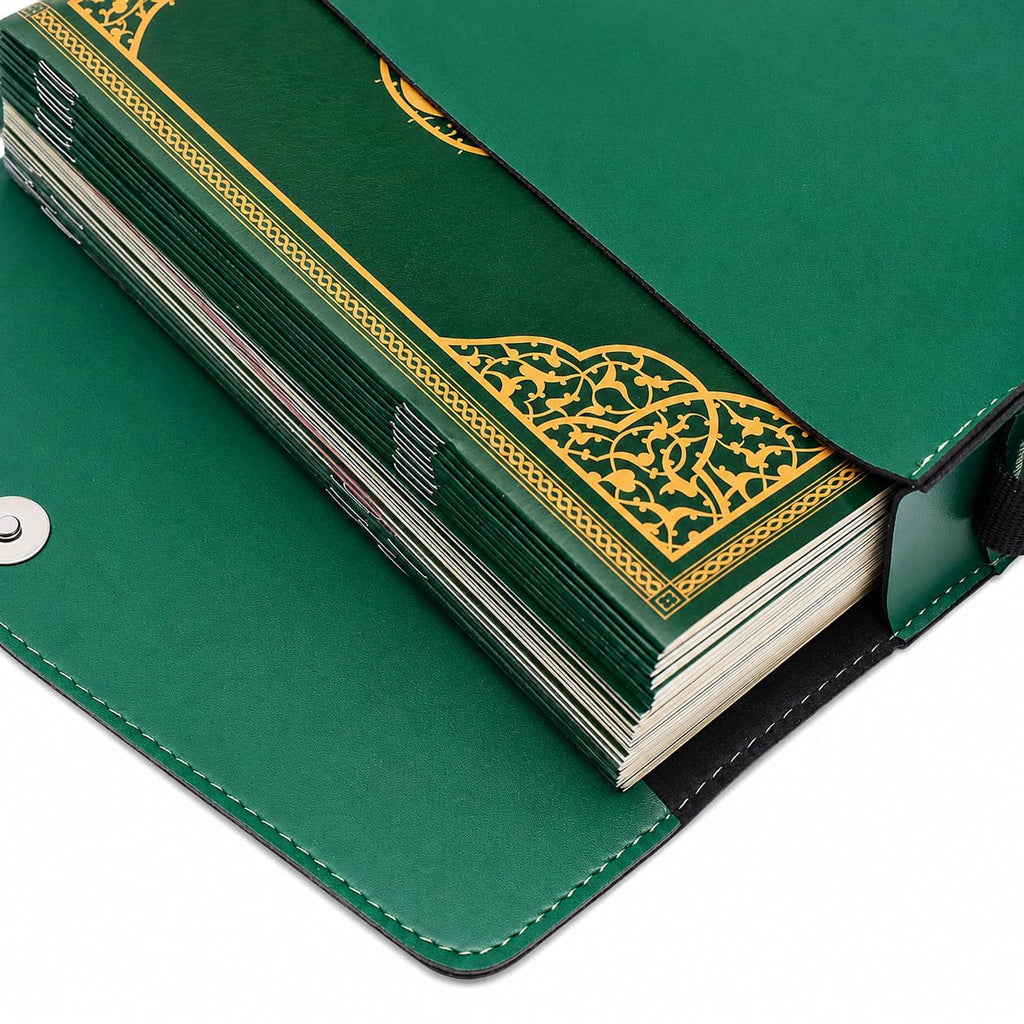 Quran mit Tasche – Der edle Koran auf Arabisch, 17 × 24 cm, 616 Seiten, Termo-Leder mit Goldschnitt
