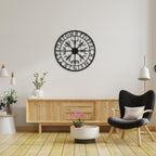 Wikinger Wanddeko aus Metall – Art Deco, 70 cm, 3D-Schatteneffekt