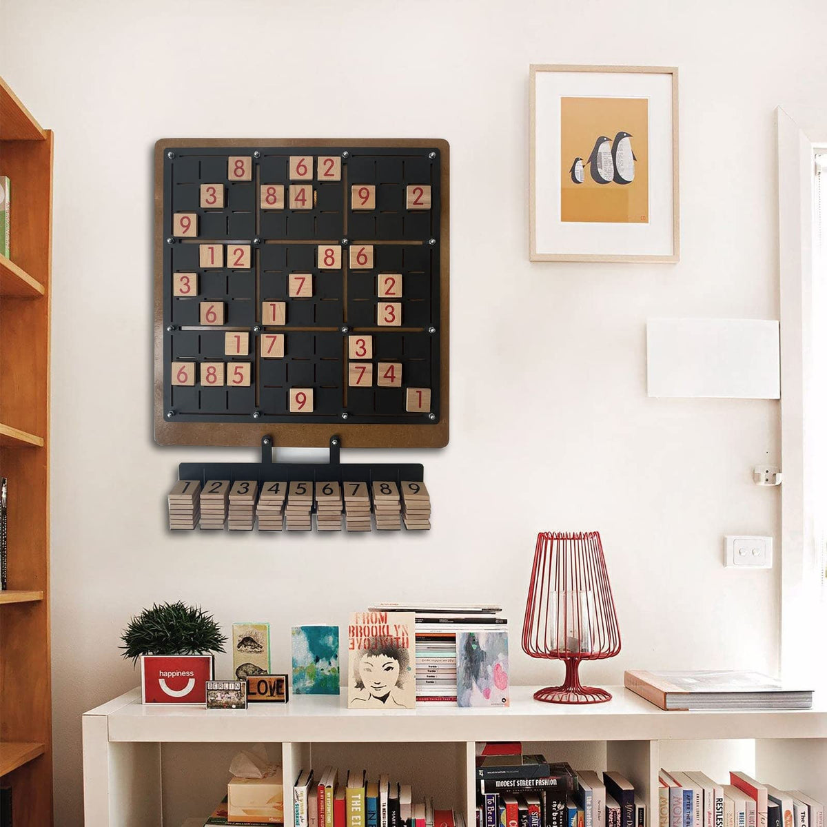 Sudoku – Wandspiel aus Metall, zum Aufhängen