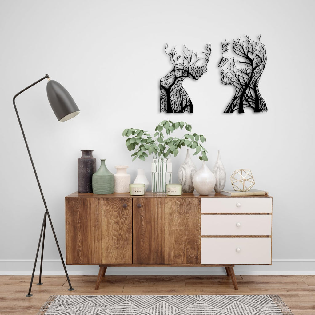 Baum des Lebens – Human – Metall-Wandkunst, 3D