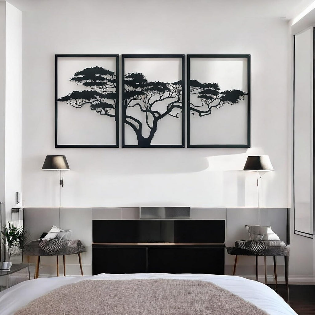 Baum des Lebens – African – Metall-Wandkunst, 3D