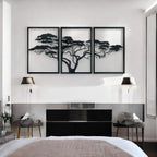 Baum des Lebens – African – Metall-Wandkunst, 3D