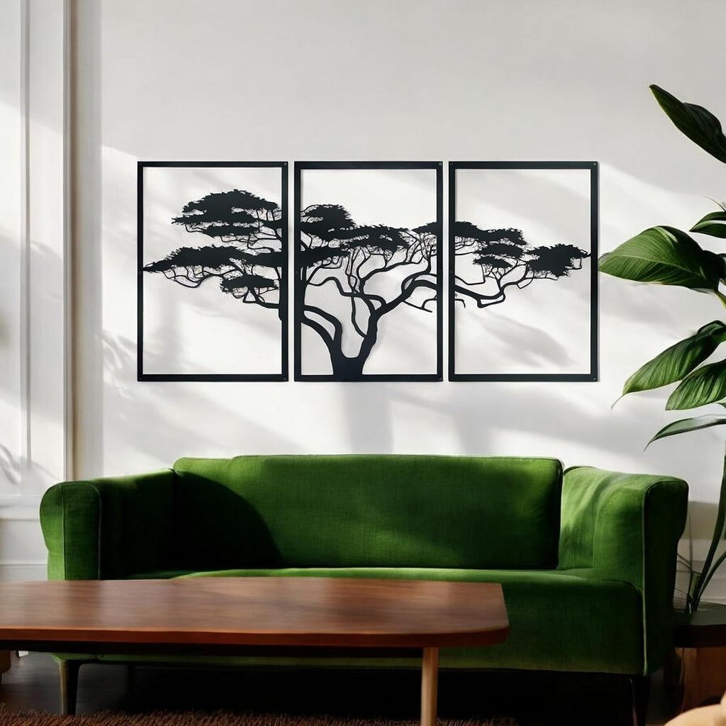 Baum des Lebens – African – Metall-Wandkunst, 3D