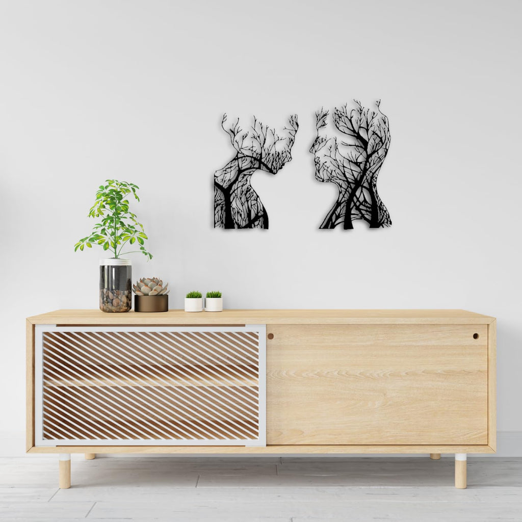 Baum des Lebens – Human – Metall-Wandkunst, 3D