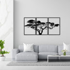 Baum des Lebens – African – Metall-Wandkunst, 3D