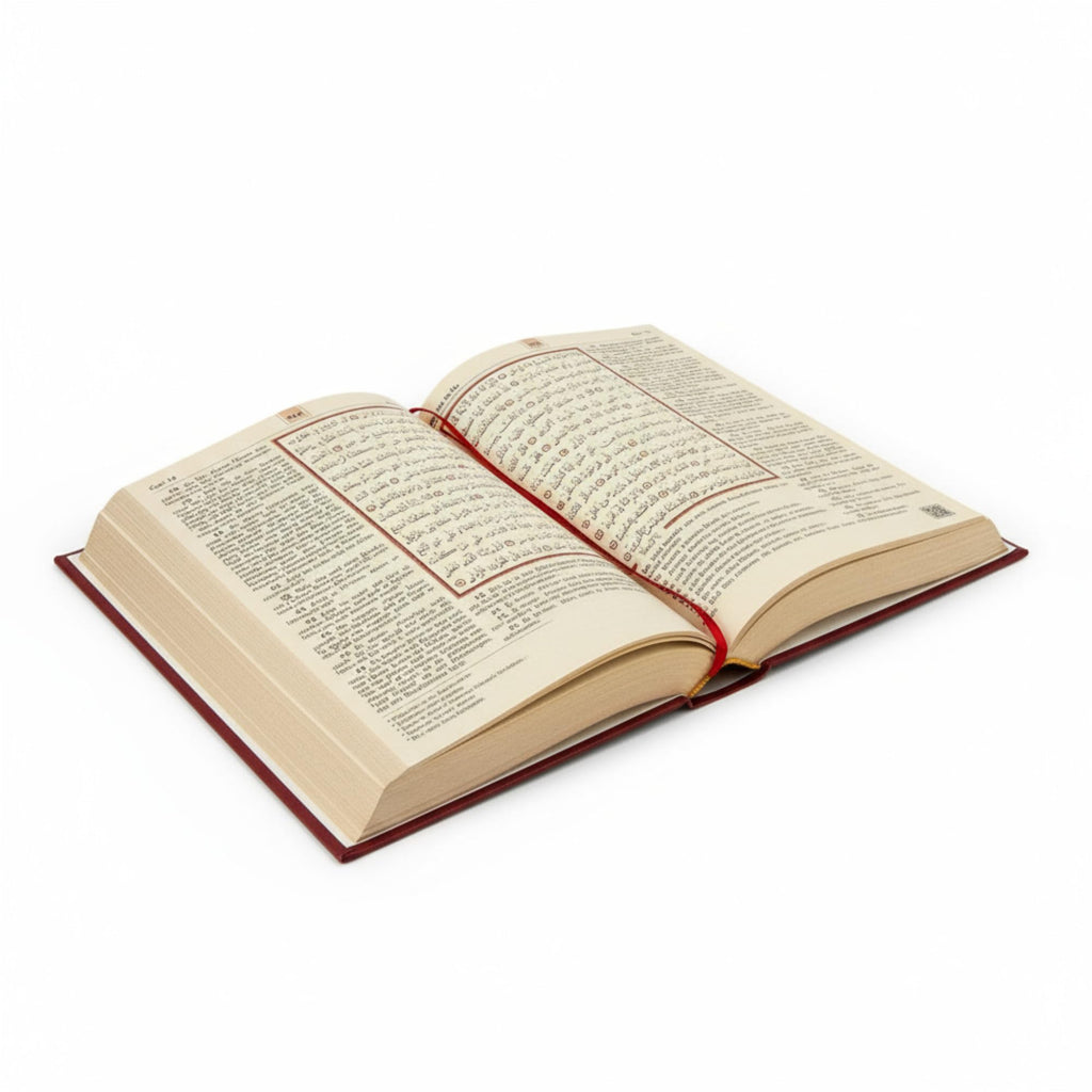 Der edle Koran – Arabisch-Deutsch | Übersetzung von Abu-r-Ridâ Muhammad Ibn Ahmad Ibn Rassoul | 17×24 cm | 616 Seiten | Termo-Leder, Goldschnitt, Hochwertige Ausgabe (Black)