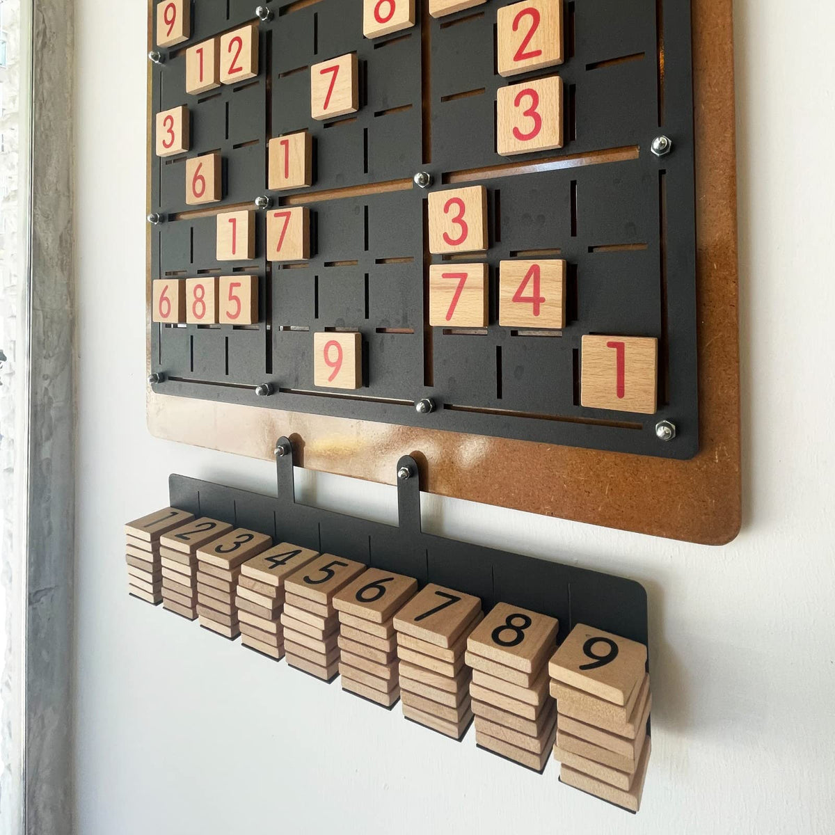 Tubibu Einzigartige Wanddekoration, Nachrichtentafel, bequem zum Spielen, außergewöhnliches Geschenk, Wanddekoration, Wandkunst (Sudoku)